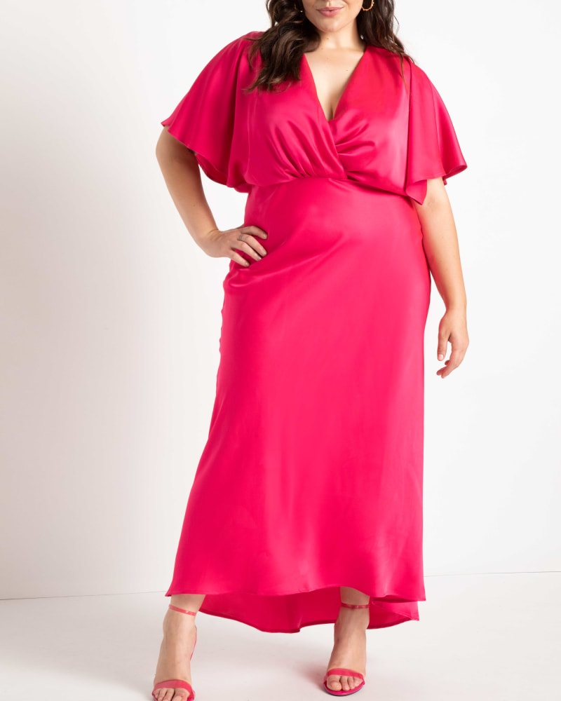 Plus size kimono sleeve dress top